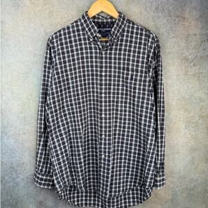 VTG 90s Polo Ralph Lauren Golf Flannel Shirt Mens Sz M Plaid Pony Logo